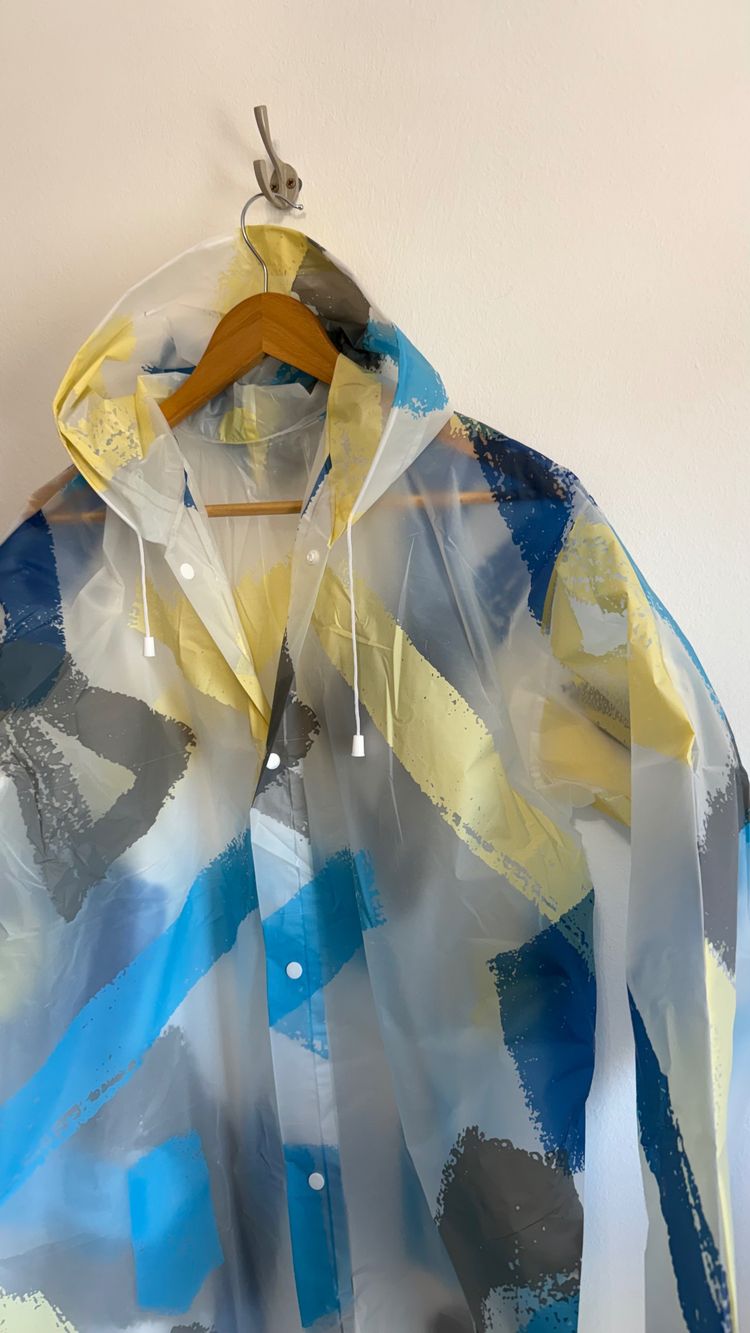 Płaszcz przeciwdeszczowy Painted Pattern Raincoat With Hood