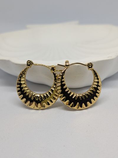Gold-Tone Hoop Earrings