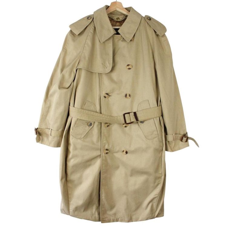 Vintage 90s Burberry Belted Trench Coat Medium image 1