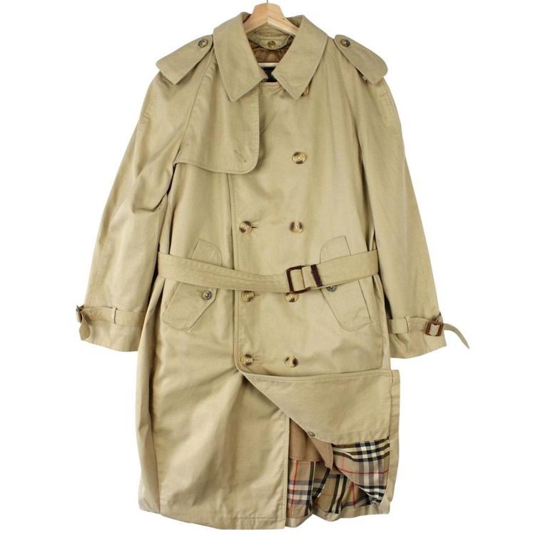 Vintage 90s Burberry Belted Trench Coat Medium image 4