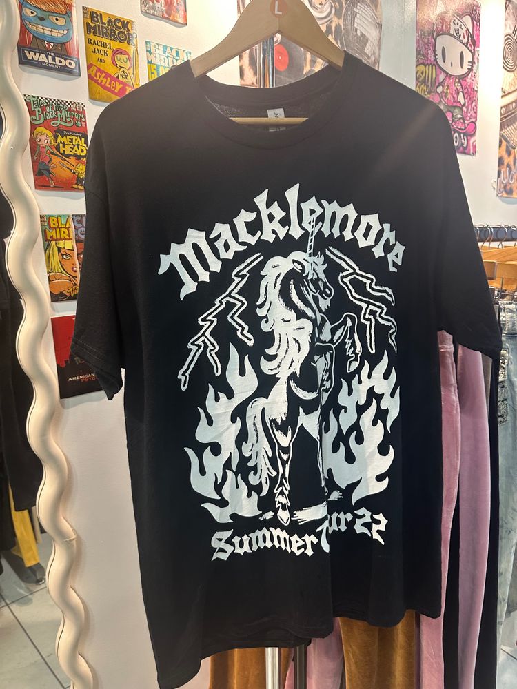 Black Graphic T-Shirt Macklemore music tee