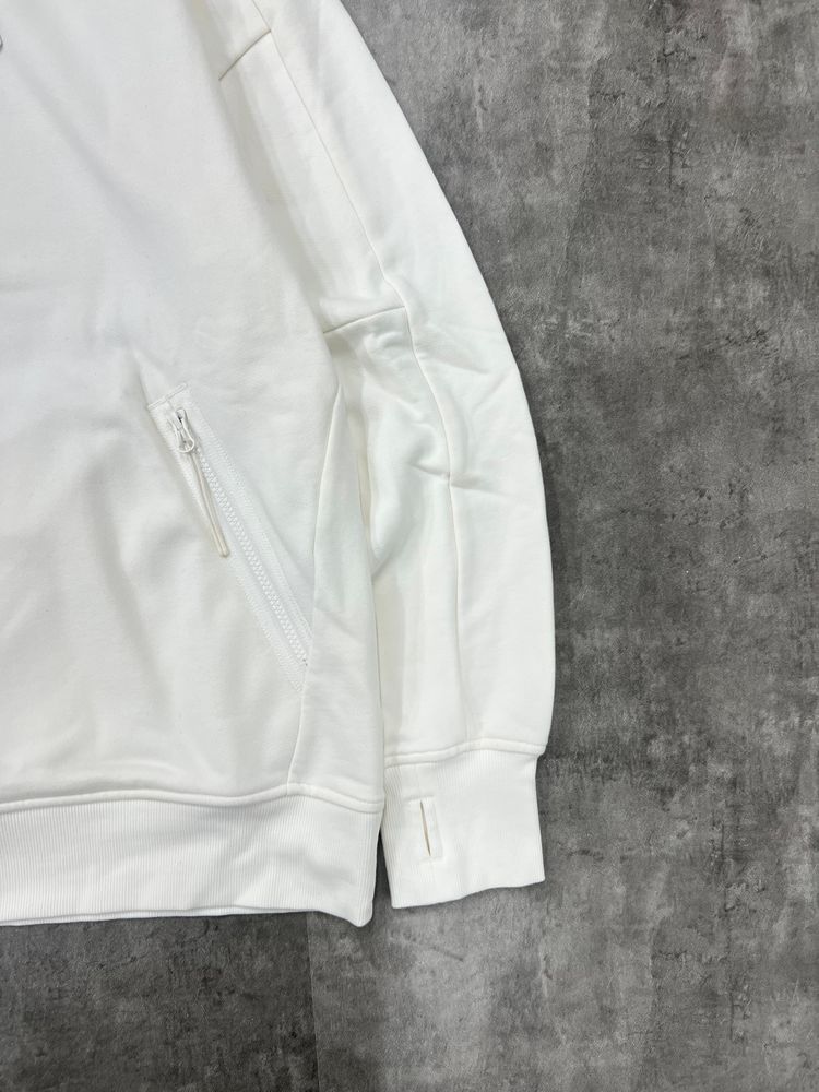 C.P. Company White Hoodie With Integrated Goggles obraz 4
