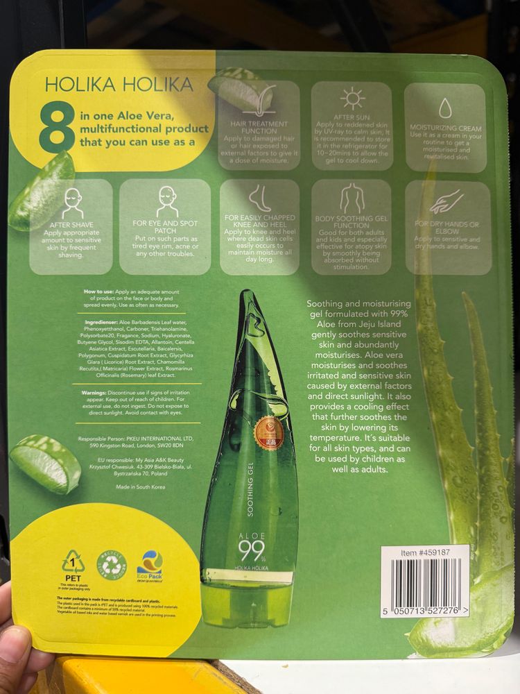 Holika Holika 99% Aloe Vera Soothing Gel pack of 2  2