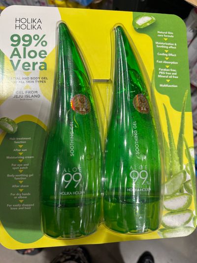 Holika Holika 99% Aloe Vera Soothing Gel pack of 2 3