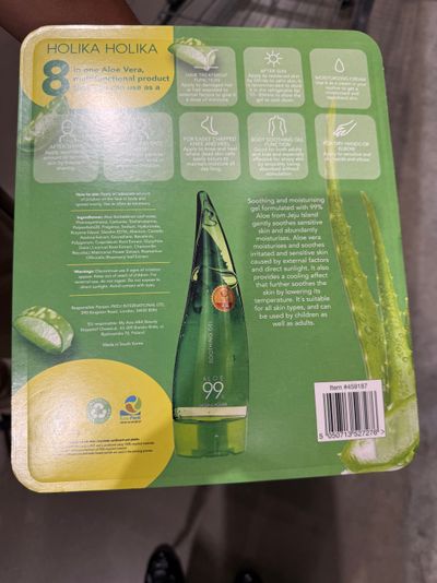 Holika Holika 99% Aloe Vera Soothing Gel pack of 2 4