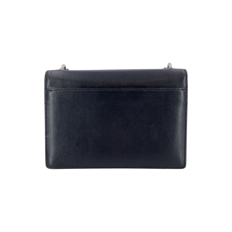 Saint Laurent Black Leather Sunset YSL Medium Shoulder Bag image 6