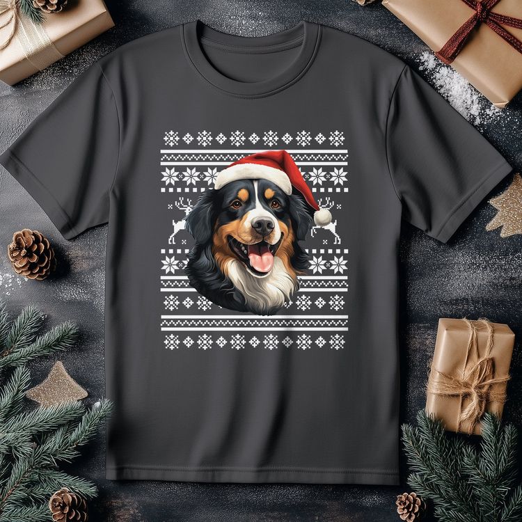 Bernese Mountain Dog Santa Hat 3