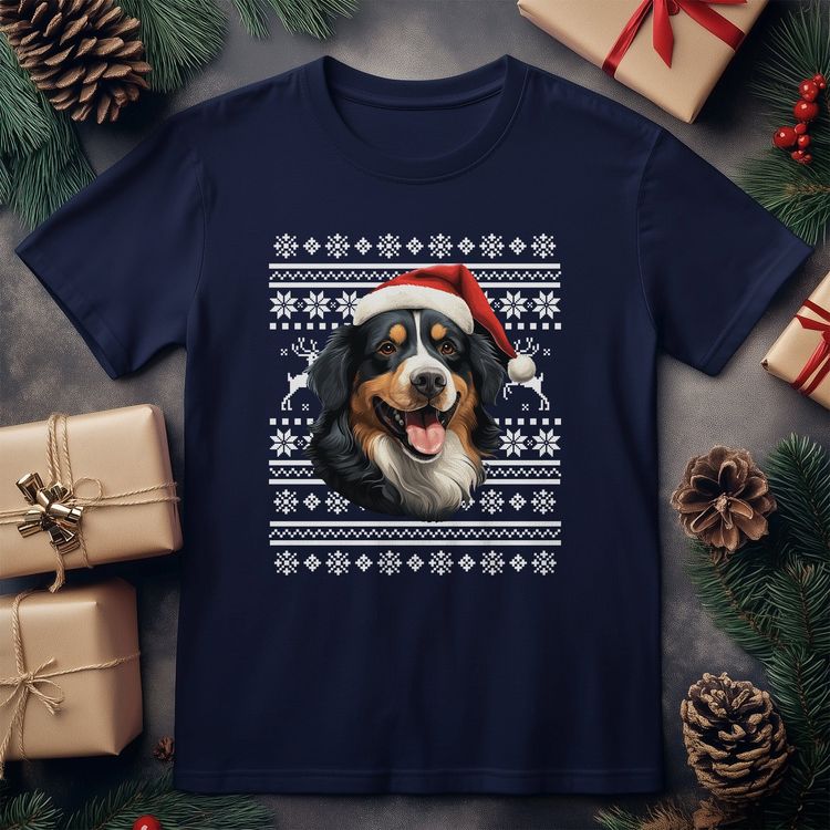 Bernese Mountain Dog Santa Hat 5