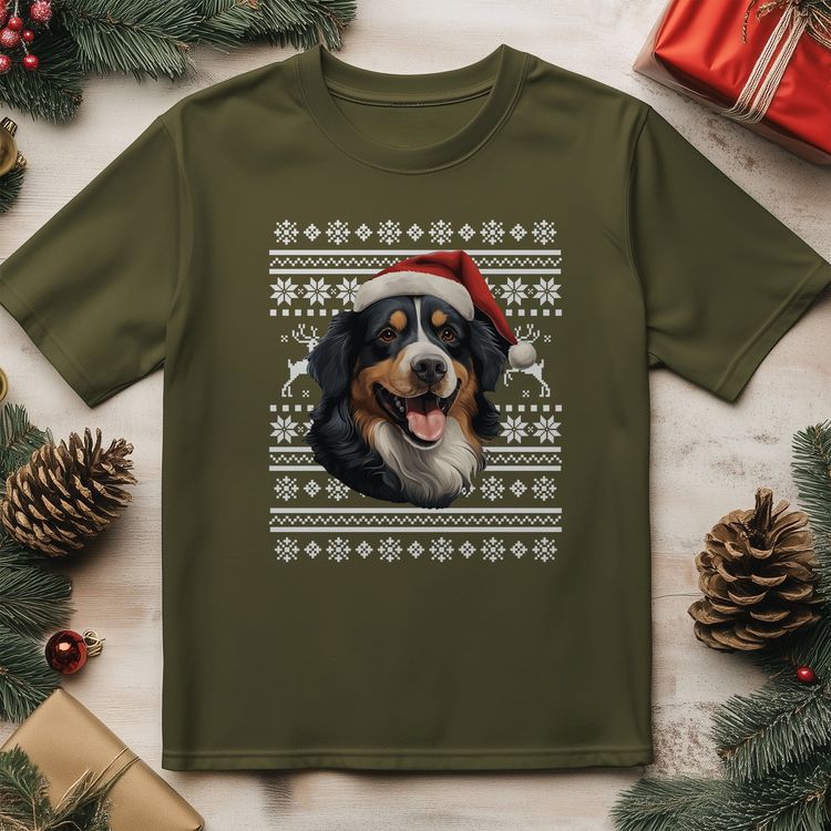Bernese Mountain Dog Santa Hat 7