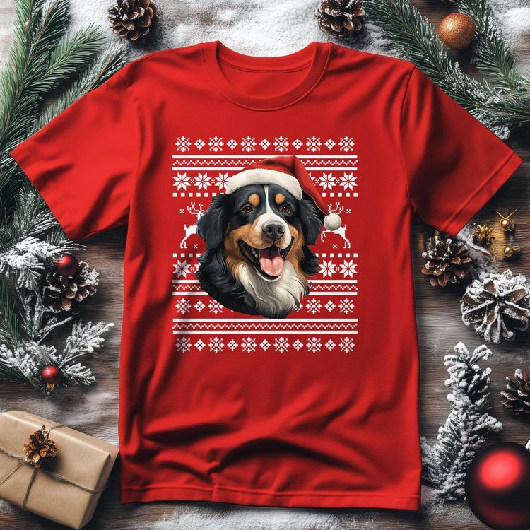 Bernese Mountain Dog Santa Hat 4