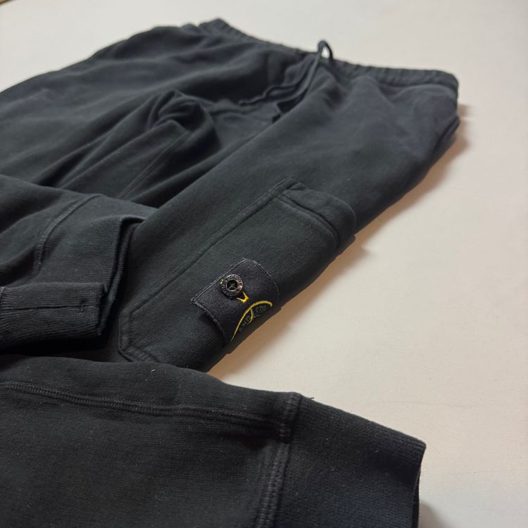 Stone Island Black Joggers - Large 3