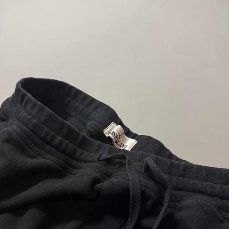 Stone Island Black Joggers - Large 4