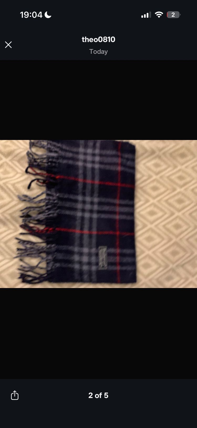 Burberry Plaid Scarf