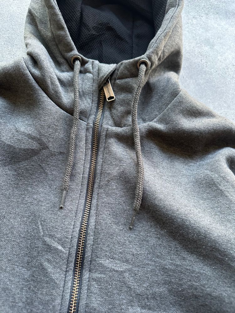 Carhartt Grey Zip-Up Hoodie (S/M) image 3