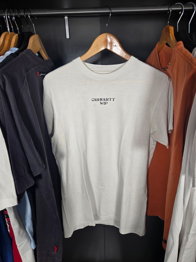 Immagine di Carhartt Wip White Graphic T-Shirt 1