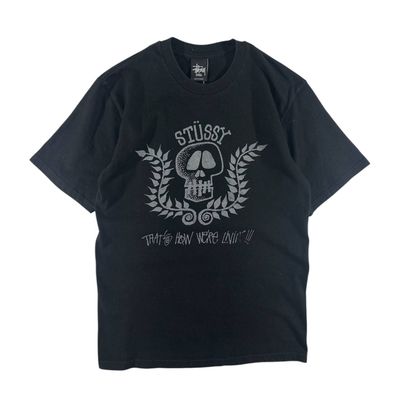 Stussy T-shirt Skull Black Graphic Uomo/Donna (S)