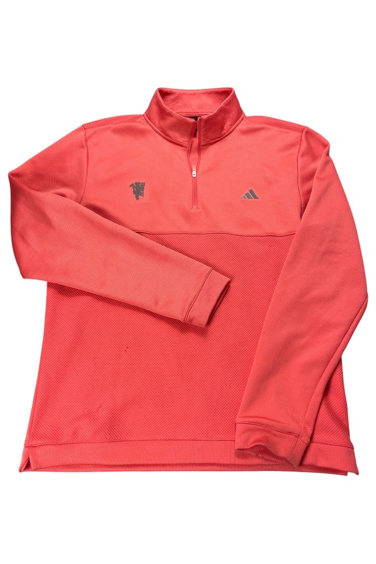 Adidas Coral Quarter-Zip Pullover Sweatshirt