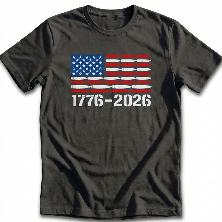 USA 250 BULLET FLAG T-Shirt 4