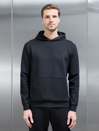Interlock Jersey Essential Hoodie in Black