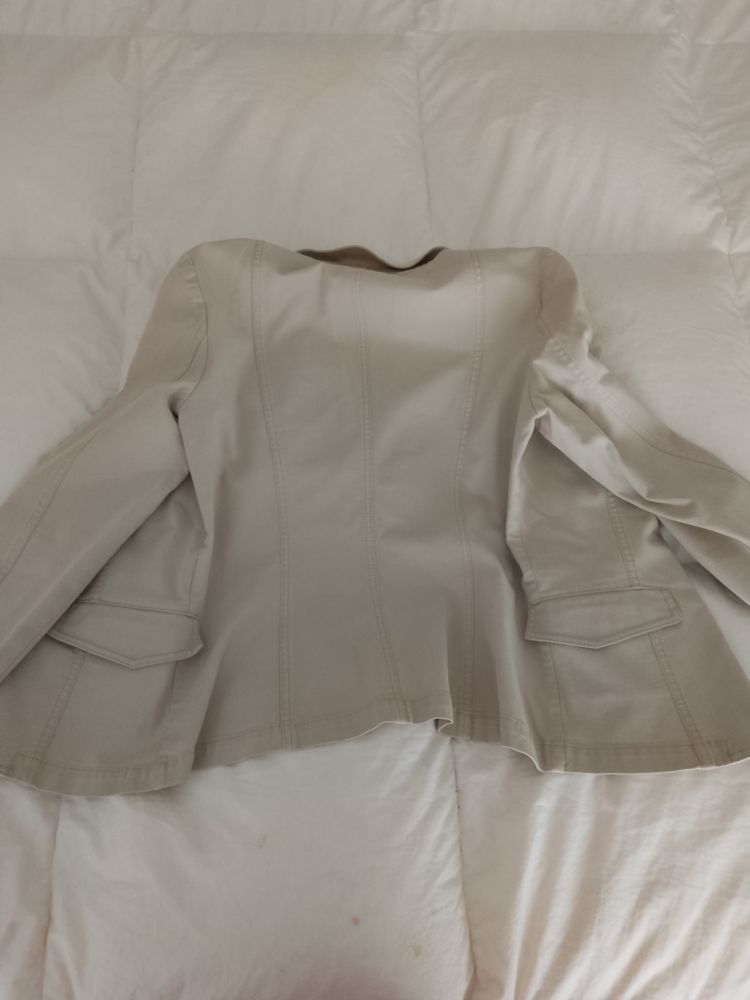 Beige Women'S Blazer Jacket 2