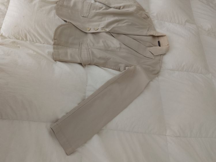 Beige Women'S Blazer Jacket 4