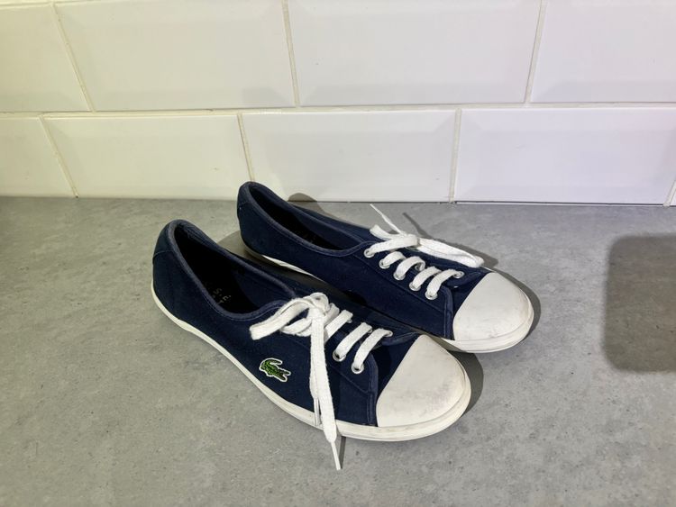 Lacoste Navy Canvas Sneakers