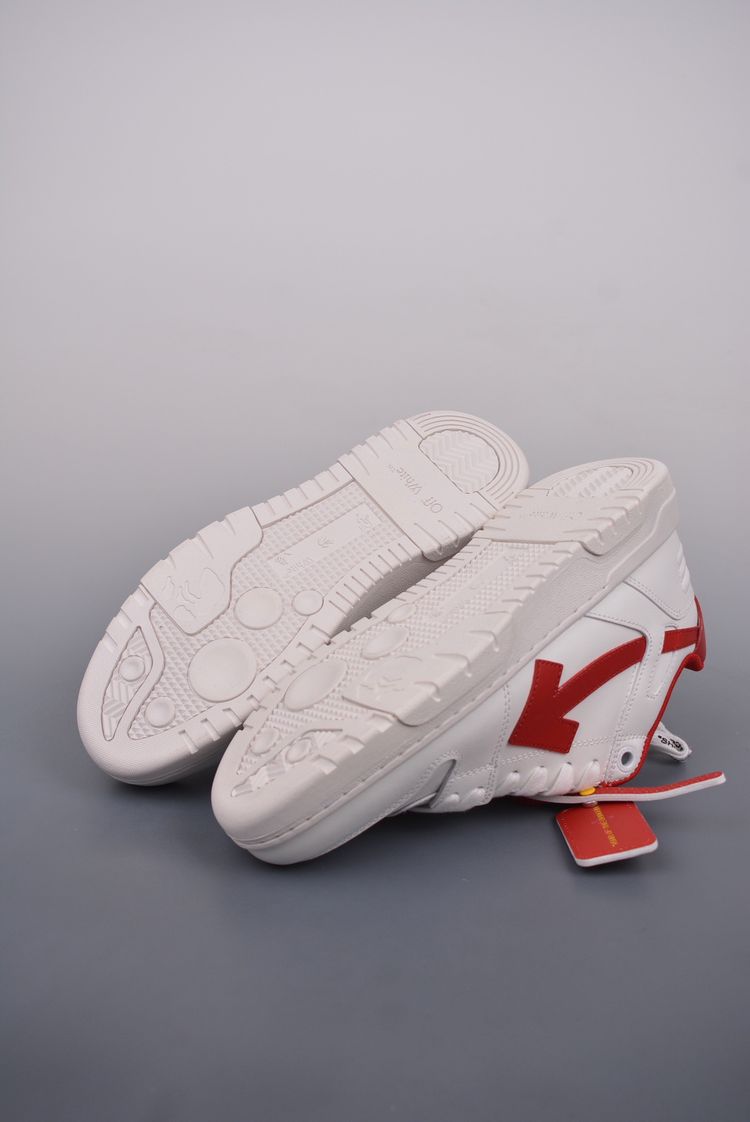 Off-White White And Red Sneakers image 2