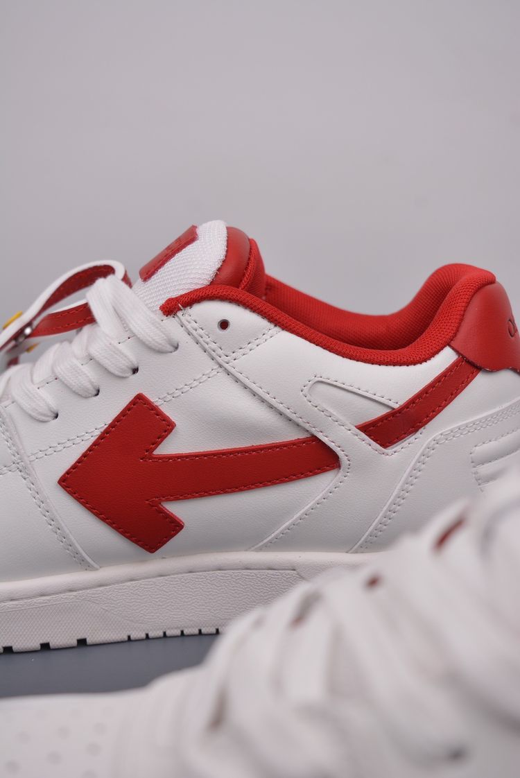 Off-White White And Red Sneakers image 6