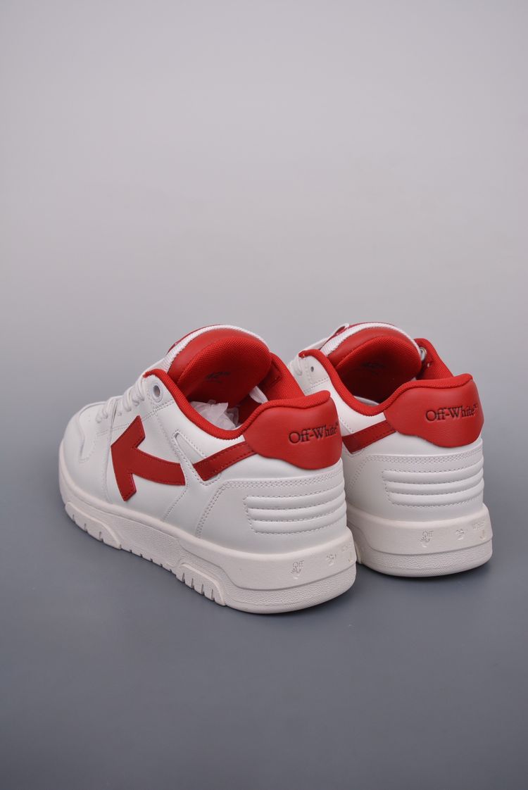 Off-White White And Red Sneakers image 4