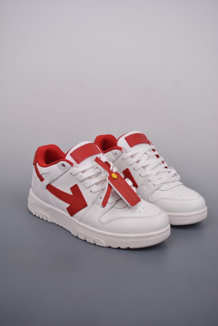Off-White White And Red Sneakers