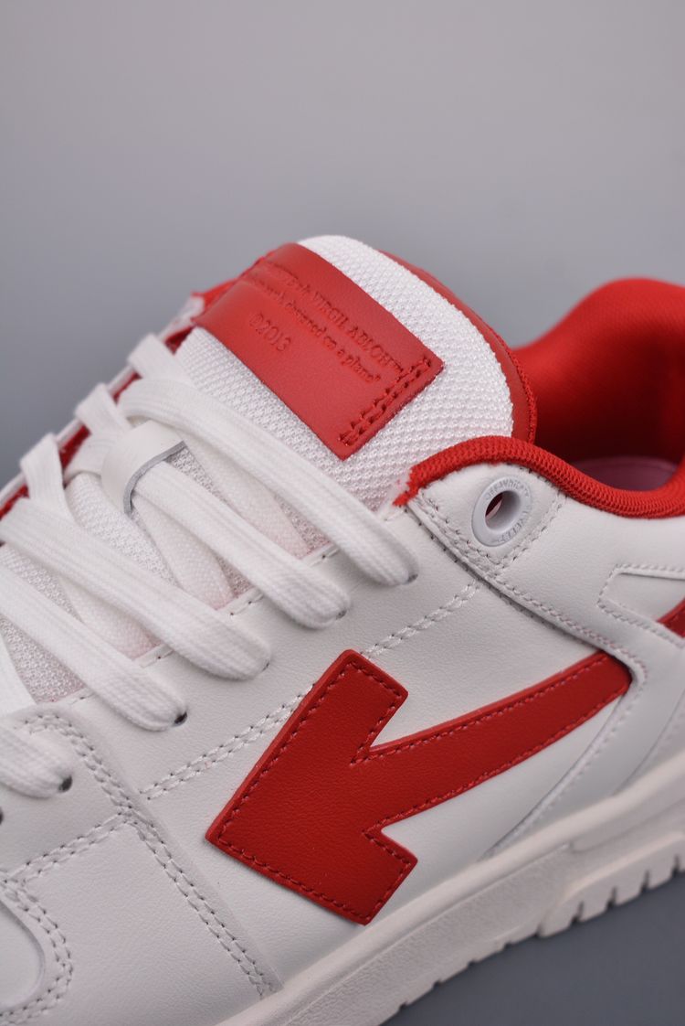 Off-White White And Red Sneakers image 5