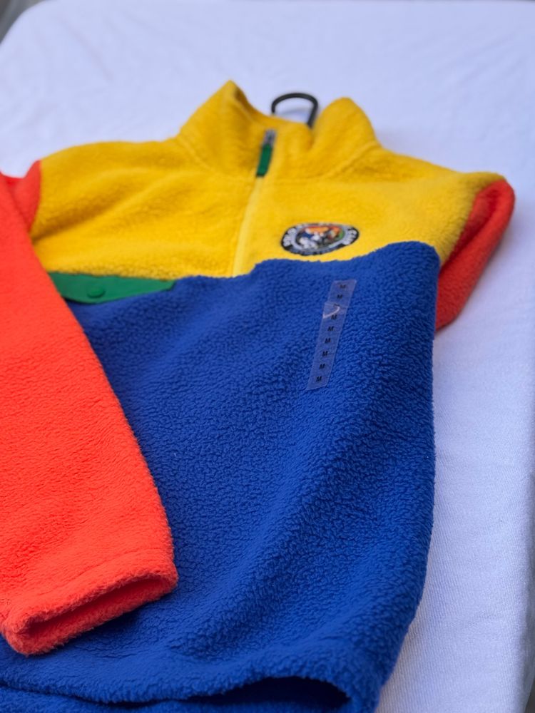 RALPH LAUREN QUATER ZIP colour block fleece jacket image 2
