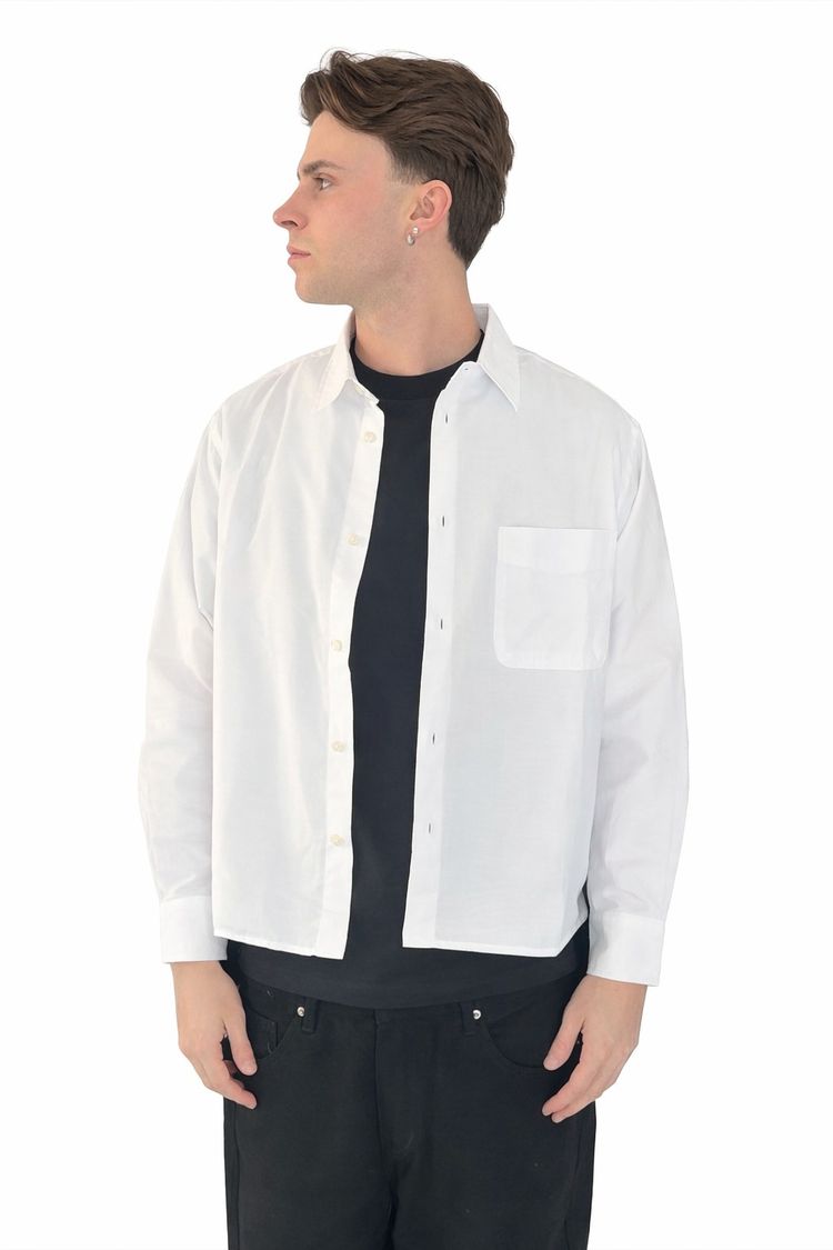 camicia bianca minimal