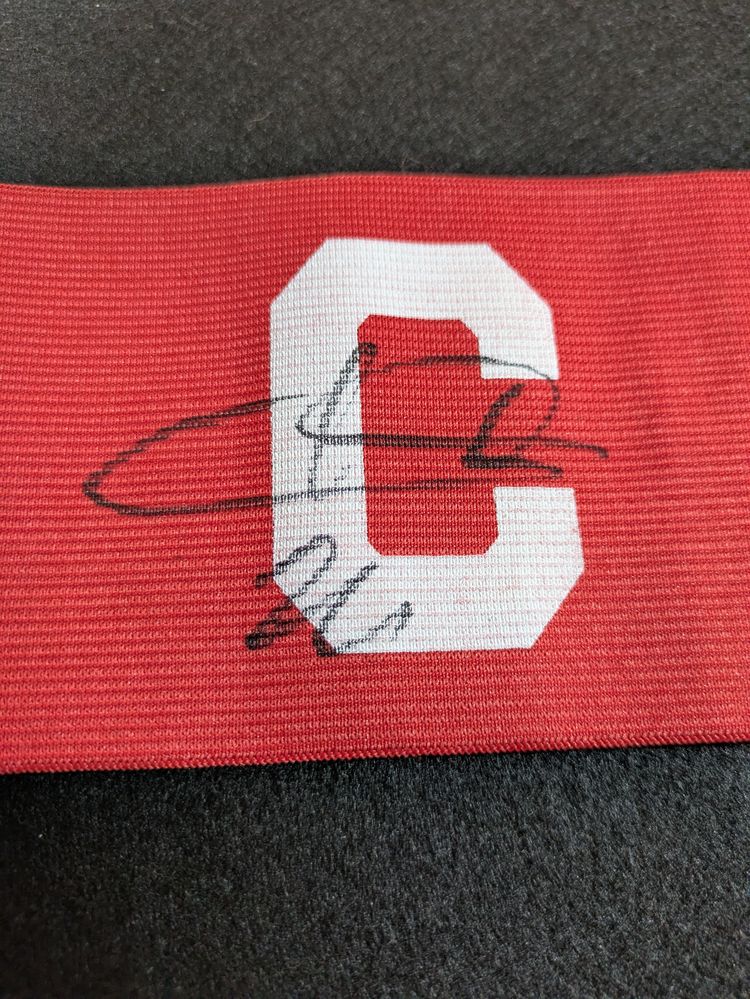 Ademola Lookman Hand Signed Captain's Armband Atletico Madrid  - Photo Proof image 3