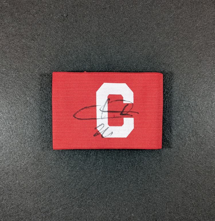 Ademola Lookman Hand Signed Captain's Armband Atletico Madrid  - Photo Proof image 1