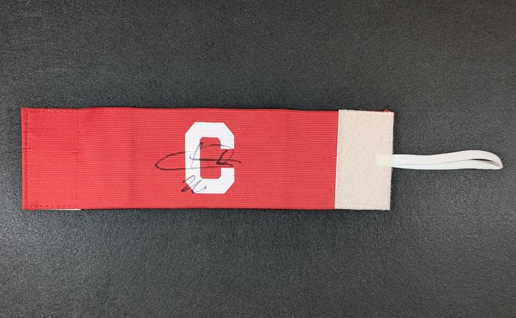 Ademola Lookman Hand Signed Captain's Armband Atletico Madrid  - Photo Proof image 2