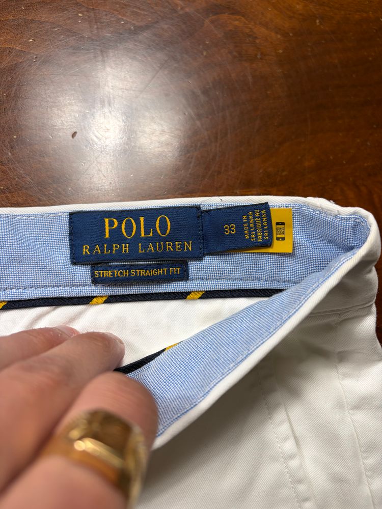 Polo Ralph Lauren White Shorts pantaloncino w33 bianco  image 3
