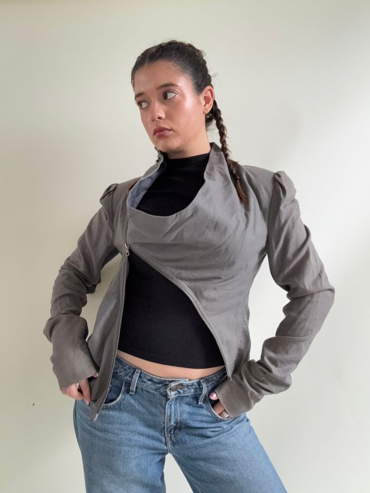 Immagine di Allsaints Asymmetric Jacket (UK12) 6