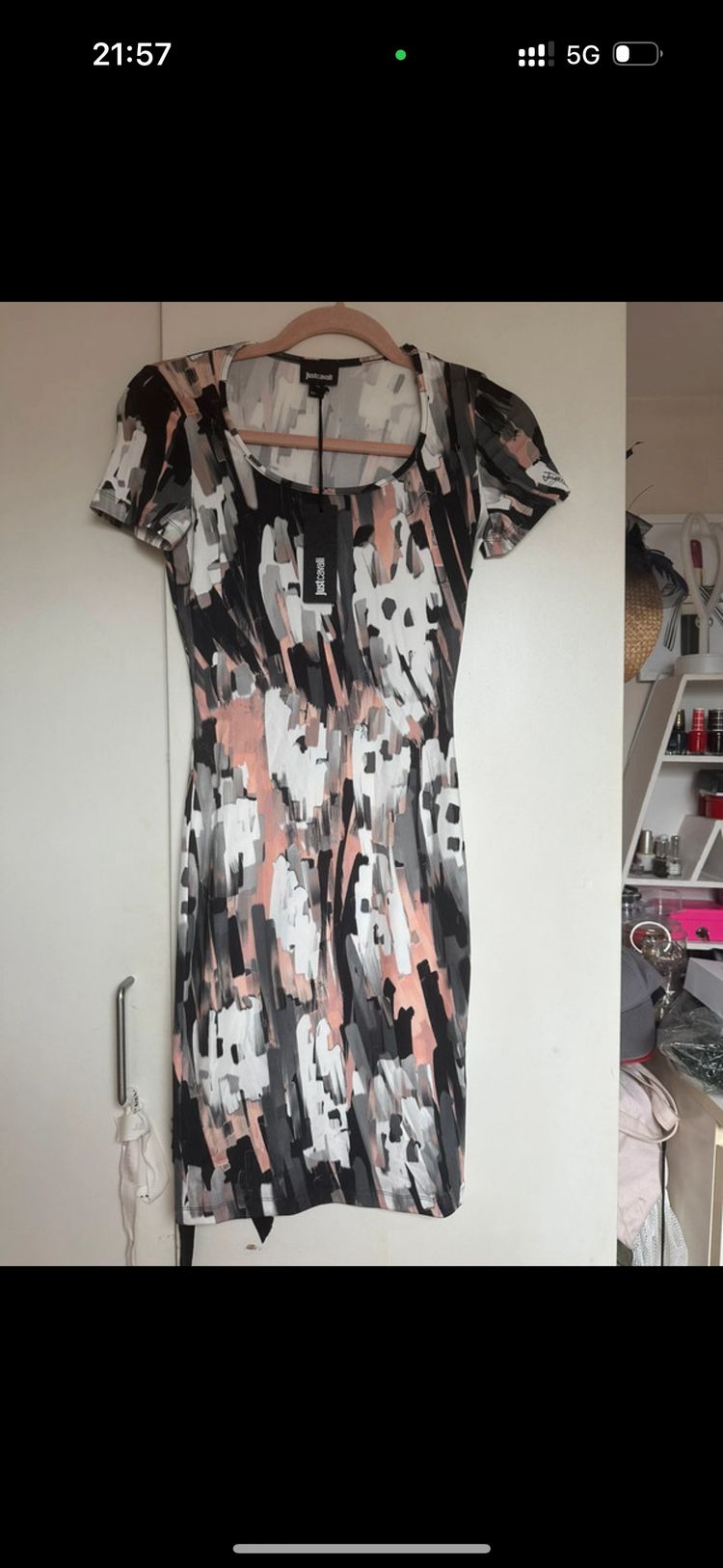 Just Cavalli Stretch Dress Size IT 38 UK 6 RRP £150.00
