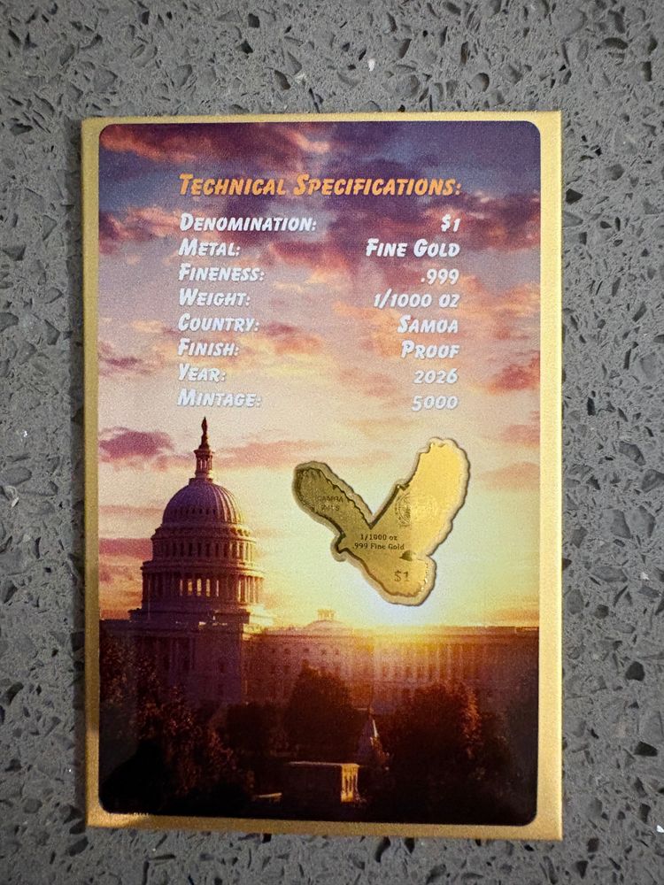 Gold Eagle Collectible Card 2