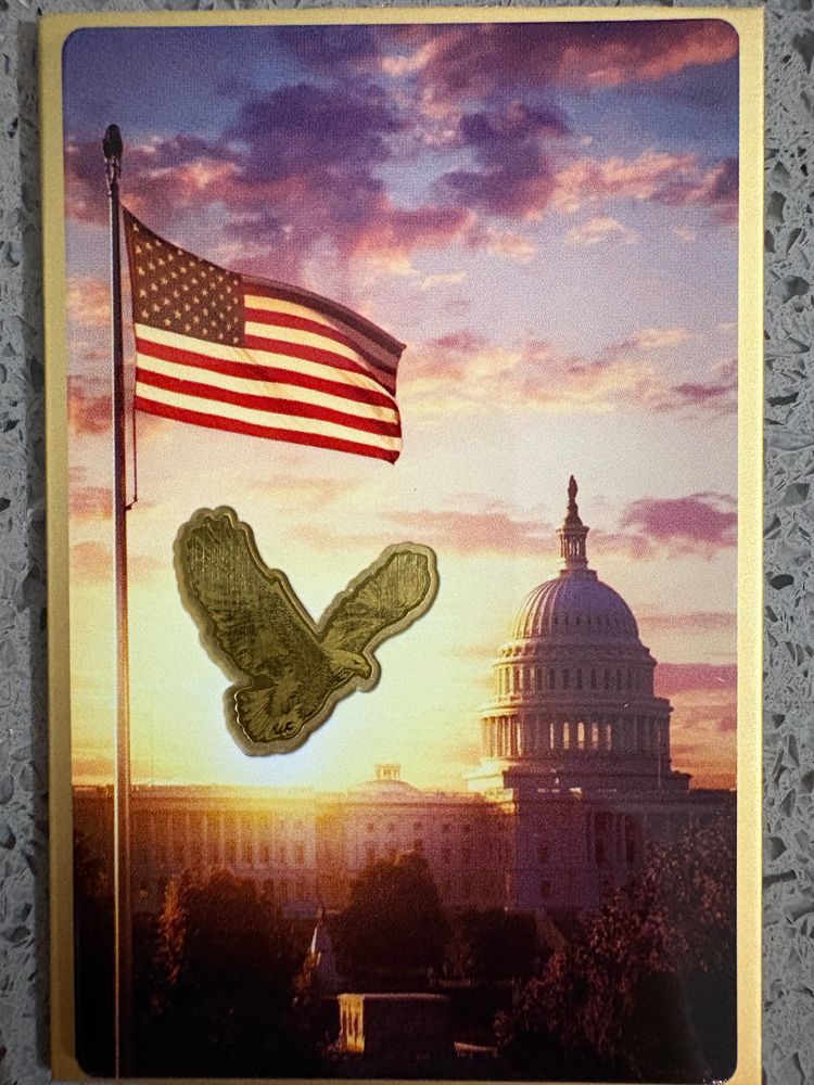 Gold Eagle Collectible Card
