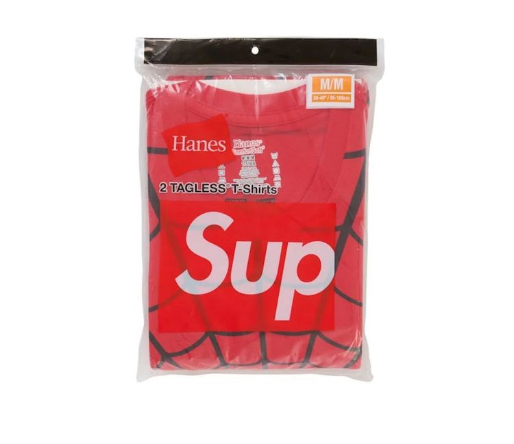 Immagine di Supreme Hanes Spider-Man Tagless Tees (2 Pack) Red 3