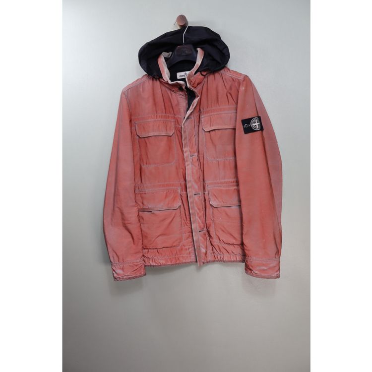Stone Island Orange Liquid Reflective Jacket