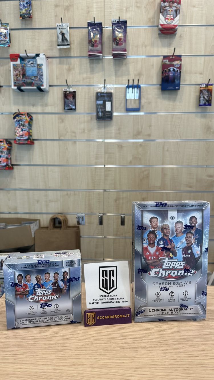 1 Spot - Break Random 1 Jumbo & 1 Hobby Box Topps Chrome UCC 2025/26