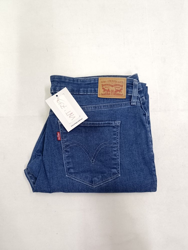 Levi's Classic mid rise skinny donna W32 L30 levis vintage jeans usato 11