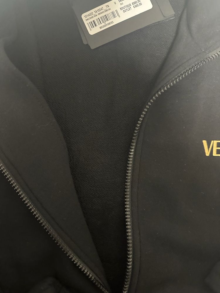 Versace Black Zip-Up Jacket image 8