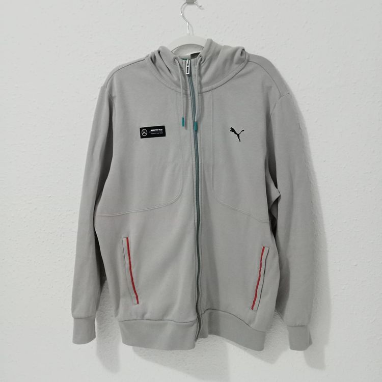 Puma Puma Grey Zip-Up Hoodie With Mercedes Amg Patch product image