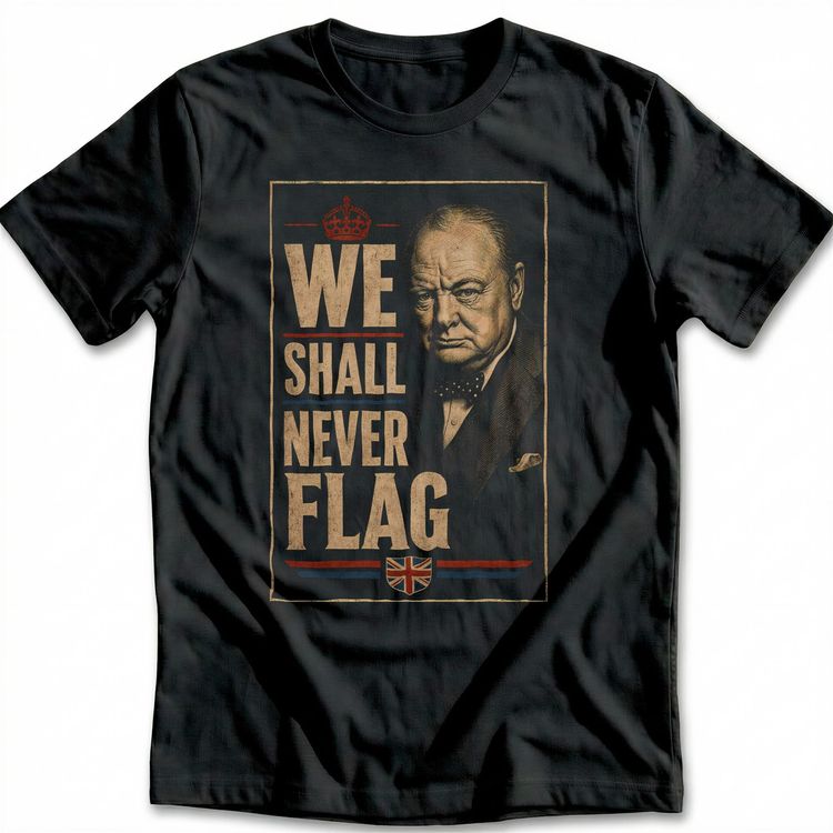We Shall Never Flag T-Shirt AU 4