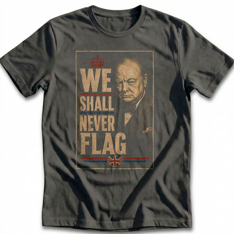 We Shall Never Flag T-Shirt AU 3