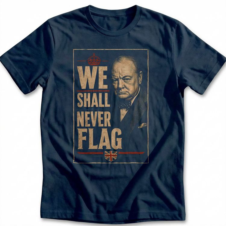 We Shall Never Flag T-Shirt AU